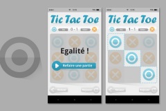 Tic Tact Toe jeu mobile