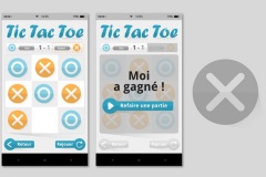 Tic Tact Toe jeu mobile