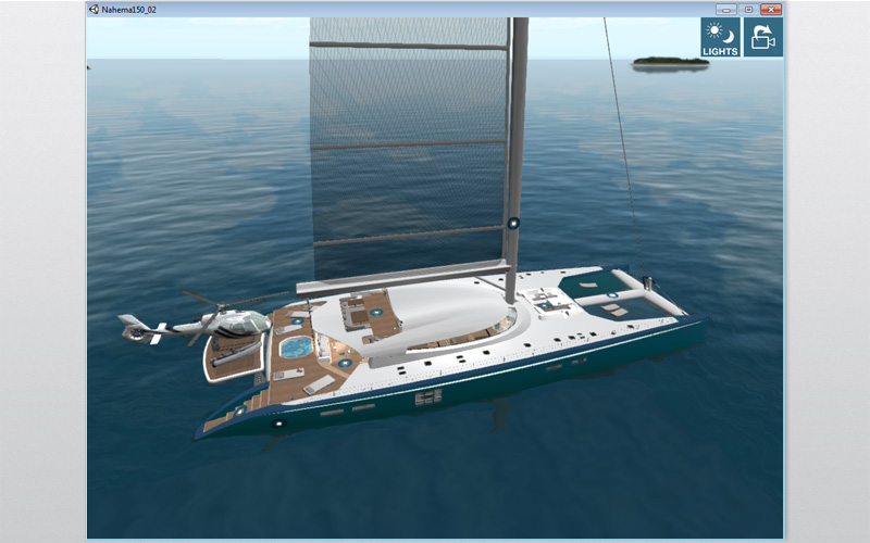 UNITY projet Nahema Catamaran